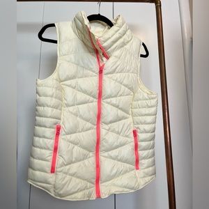 Neon Pink Lined Puffer Vest